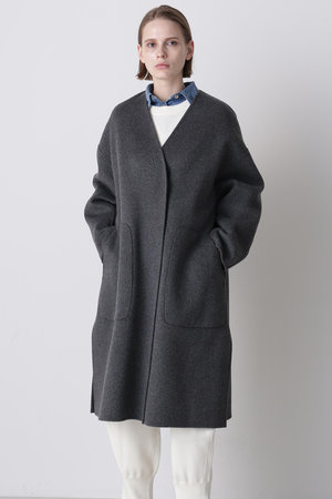 hueLe Museum(ヒューエルミュージアム)｜【hLM】ウールリバーコート