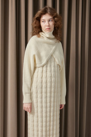 NETENE.(ネテネ)｜タートルニットボレロ/ナチュラル の通販｜ELLESHOP