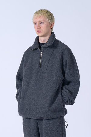 marka ダークグレー フリースプルオーバー marka ダークグレー フリースプルオーバー