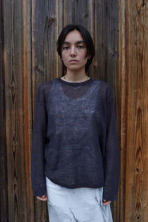ニット/セーター seya. / KOMOREBI SWEATER SEYA. ''KOMOREBI SWEATER'' (INDIGO X MUD MELANGE) – THE STORE BY