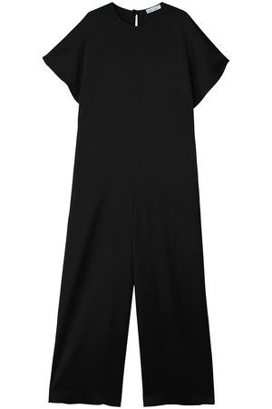 j.(ジェイドット)｜ダブルサテン オールインワン/ブラック の通販