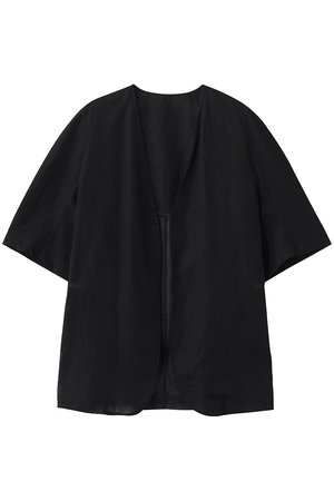 j.(ジェイドット)｜シアー半袖ジャケット/ブラック の通販｜ELLESHOP