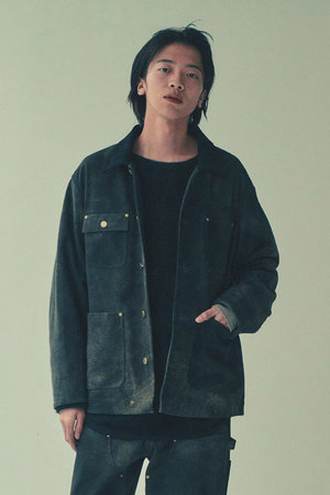 邦楽 ecchan LEATHER MICHIGAN CHORE COAT | SEVEN BY SEVEN(セブンバイセブン