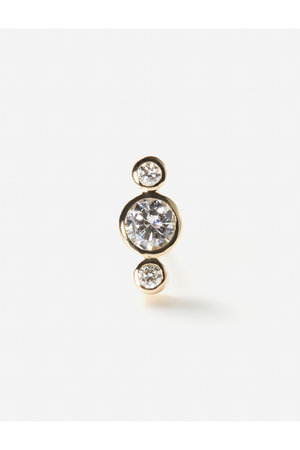 オールニーク　ダイヤモンドピアス片耳 ALLNIQUE(オールニーク)｜Pieces Petit ダイヤモンド ピアス（片耳用