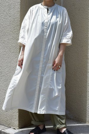 lelill(レリル)｜チルシャツワンピース/オフホワイト の通販｜ELLESHOP