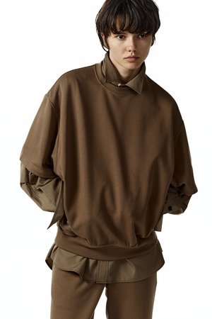DAIWA PIER39(ダイワ ピア39)｜W's TECH SWEAT CREW S/S/ベージュ の