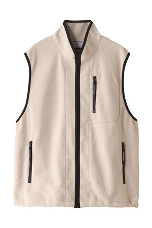 UNIVERSAL PRODUCTS.(ユニバーサル プロダクツ)｜【MEN】POLARTECR FLEECE VEST フリースベスト/ECRU  の通販｜ELLESHOP・(エル・ショップ)