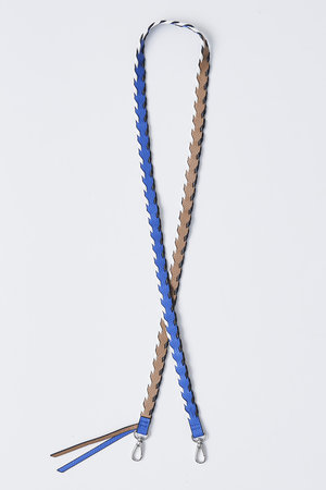 ajew(エジュー)｜design color shoulder/ブルー×ベージュ の通販