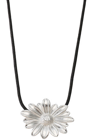 Denmark◇北欧ヴィンテージシルバーネックレスM◇ブローチ◇デイジーフラワー Denmark◇北欧ヴィンテージシルバーネックレスM◇ブローチ◇デイジー