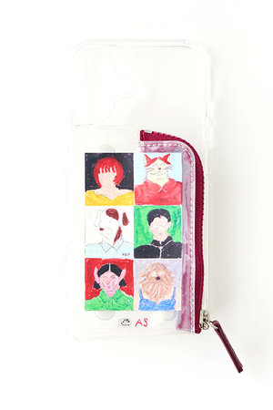 A SCENE(エーシーン)｜【CONVENIENCE YOUNG】PVC Clear case/burgundy