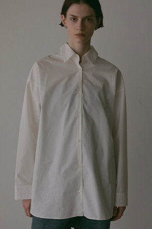 美品 HER. ハー リネンシャツ ホワイト オーバーシャツ 麻シャツ HER.(ハー)｜HER.designオーバーシャツ/オフホワイト の通販｜ELLESHOP