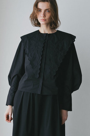 rosy monster クローバーエンブロイダリーカラーブラウス rosy monster クローバーエンブロイダリーカラーブラウス