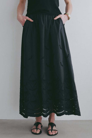 Herpraha 黒 ギャザー入り タイトスカート Skirt | Bottoms | HER. Online Store