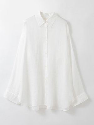 HER.(ハー)｜ラミーテンセルオーバーシャツ/ホワイト の通販｜ELLESHOP