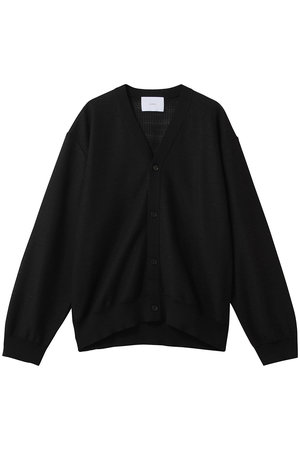ssstein(シュタイン)｜【UNISEX】SLUB COTTON KNIT CARDIGAN/ブラック
