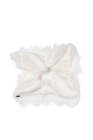 heyep(ヘイップ)｜Silk Lace Scrunchie/ホワイト の通販｜ELLESHOP