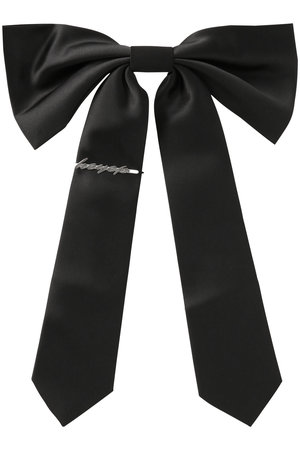 heyep ネクタイリボンバレッタ heyep(ヘイップ)｜Necktie Ribbon Barrette/ブラック の通販｜ELLESHOP