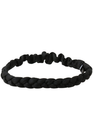 heyep(ヘイップ)｜Silk Knit Braided Headband/ブラック の通販