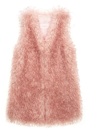 Lemonplet(レモンプレット)｜FAUX FUR KUN MG VEST/ROSE の通販