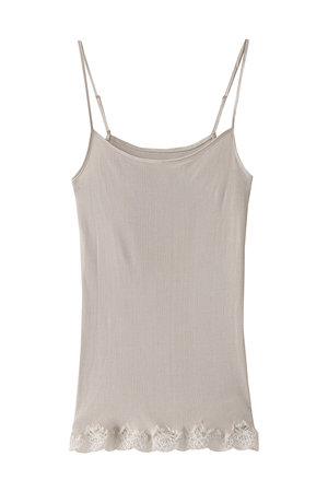 Yue(ユエ)｜シルク100％ キャミソール/アイボリーベージュ の通販