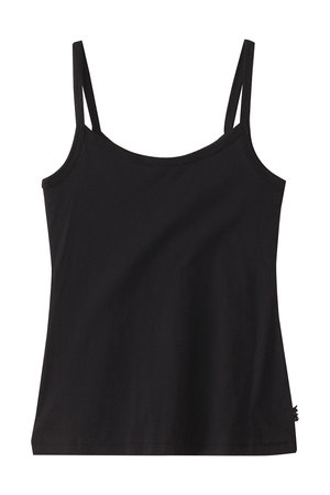 Yue(ユエ)｜コットン100％ キャミソール/ブラック の通販