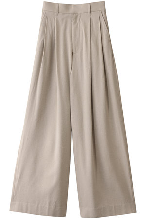 Graphpaper ベージュ プリーツ入りワイドパンツ Graphpaper ベージュ プリーツ入りワイドパンツ