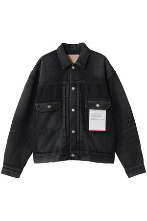 【美品】グラフペーパー☆ステッチ入りデニムシャツ ブラック サイズ1 21AW Graphpaper(グラフペーパー)｜【UNISEX】Selvage Denim Jacket