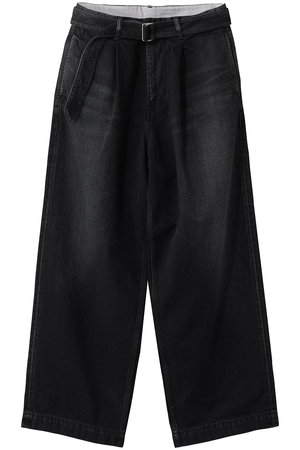 Graphpaper(グラフペーパー)｜【UNISEX】Selvage Denim Belted Pants