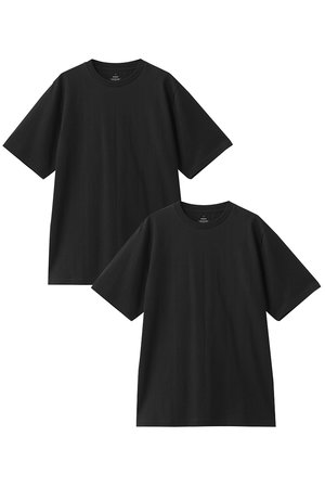 Graphpaper(グラフペーパー)｜【UNISEX】2-Pack Crew Neck Tee/BLACK