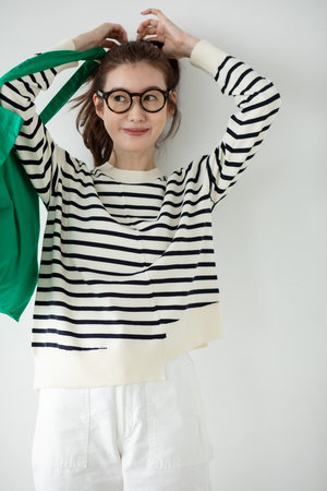MY WEAKNESS(マイ ウィークネス)|Olja Border Knit/WHITE BASE の通販 MY WEAKNESS(マイ ウィークネス)|Olja Border Knit/WHITE BASE の通販