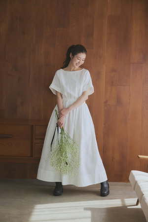 マイウィークネス　Dress Agapanthus ワンピース MY WEAKNESS(マイ ウィークネス)｜Dress Agapanthus/WHITE の通販