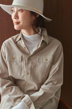 MY WEAKNESS(マイ ウィークネス)｜Ranch Shirt/GREIGE の通販