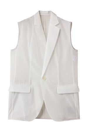 uncrave(アンクレイヴ)｜シアーオーガンジー テーラードジレ/オフ の