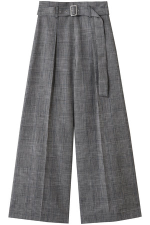 uncrave(アンクレイヴ)｜グレンチェック ワイドパンツ/グレーチェック