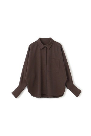 Uncrave ウォッシャブルウールライクツイル ドルマンシャツ uncrave(アンクレイヴ)｜ウォッシャブルウールライクツイル ドルマン