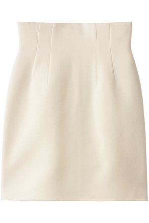 【美品】uncrave アンクレイヴ メルトン ウール混 タイト スカート 1 uncrave(アンクレイヴ)｜メルトンリバー ミニスカート/オフ の通販