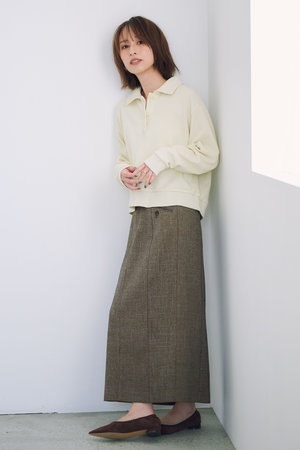 STRTA スキッパースウェットプルオーバー STRATA(エストラータ)｜スキッパースウェットプルオーバー/アイボリー