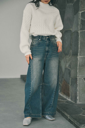 STRATA(エストラータ)｜バレルデニムパンツ/インディゴ の通販