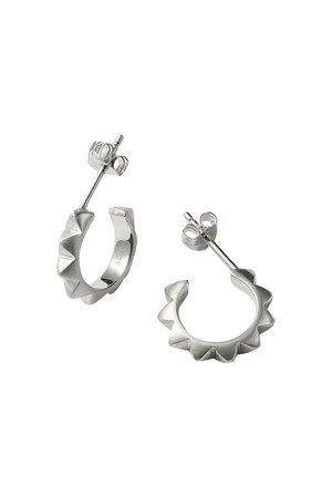 CADEAUX(カドー)｜【受注生産】シルバースタッズフープ ピアス