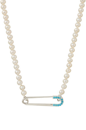 CADEAUX(カドー)｜SAFETY PIN パールネックレス/パール の通販