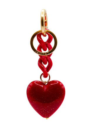 LOUVINI ハート型チャーム Louvini Paris(ルヴィニ パリ)｜BIG HEART KEY RING/RED の通販