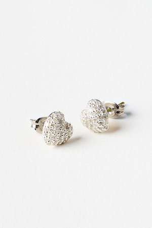 MALUS(マリュス)｜Pave heart ピアス/シルバー の通販｜ELLESHOP 