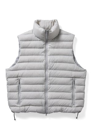 ES.1(エスアイ)｜【UNISEX】Middle Down Vest D007/lt.gray の通販