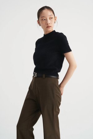 トップス Venica Compact fox knit Venica(ヴェニカ)｜Compact fox knit/black の通販｜ELLESHOP