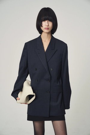 Venica(ヴェニカ)｜stripe tailored double jacket/STRIPE の通販