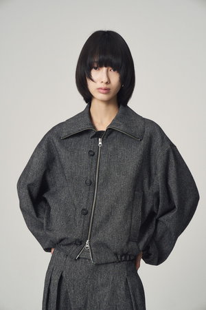 Léon | Croped work blouson venica ジャケット Venica(ヴェニカ)｜Leon | Croped work blouson/TWD の通販｜ELLESHOP