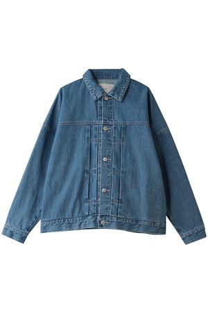 MidiUmi(ミディウミ)｜wide denim JK ジャケット/blue の通販