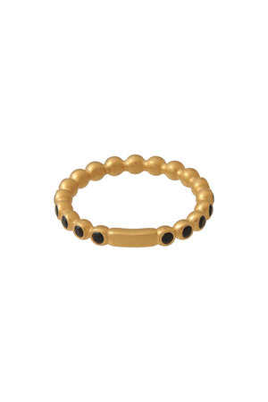 Kui Co.(クイ)｜オニキスエタニティ リング/ブラック の通販｜ELLESHOP