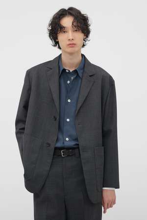 MARGARET HOWELL 　ウールコットンアウター　メンズLサイズ MARGARET HOWELL MEN(マーガレット・ハウエル メン)｜CRISP WOOL