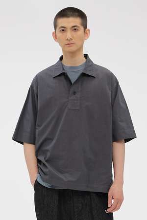 美品 2021SS MARGARET HOWELL マーガレットハウエル LIGHT COTTON POPLIN シャツ 1/ライトグレー【2400013003858】 MARGARET HOWELL MEN(マーガレット・ハウエル メン)｜COMPACT COTTON